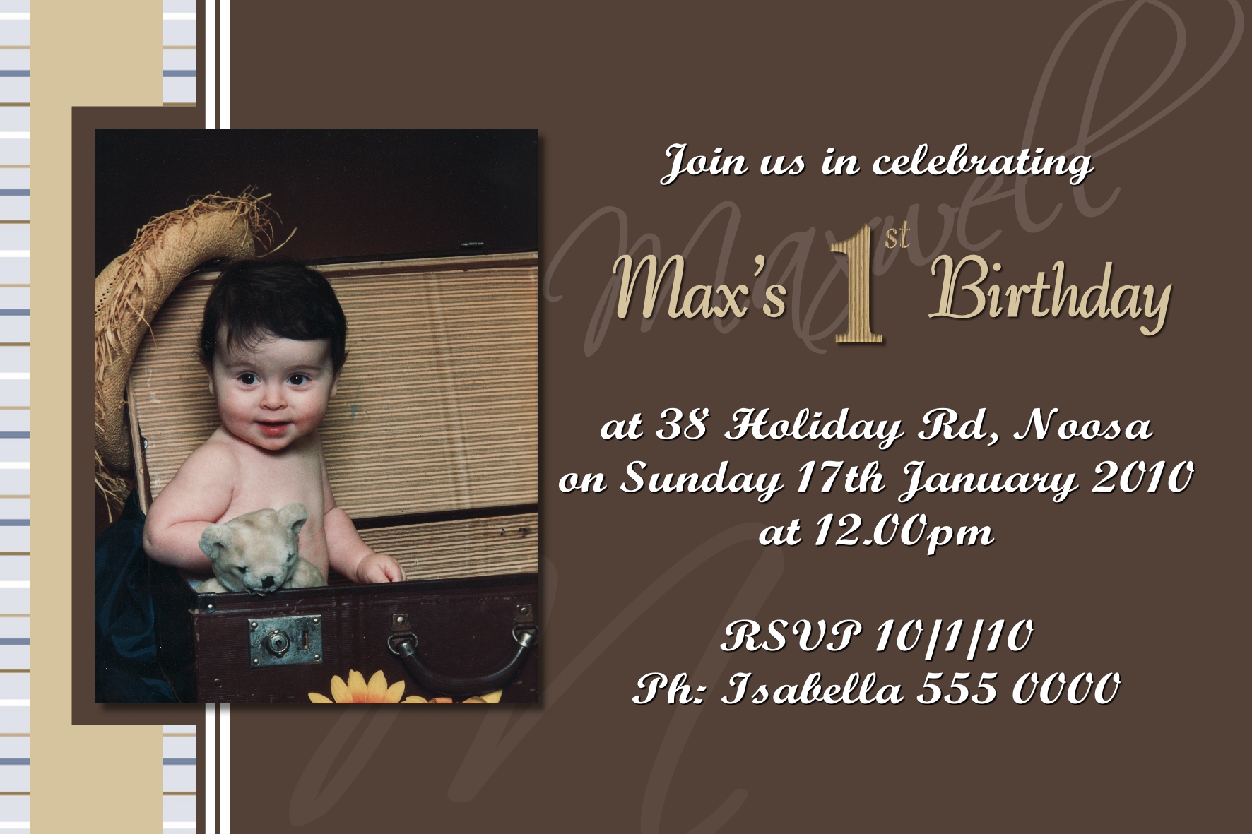 1st birthday invitations