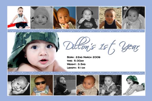 babys 1st year collage