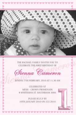 1st birthday invitations