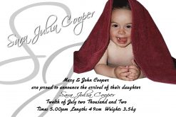 birth announcement cards