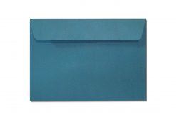 C6 blue metallic envelopes