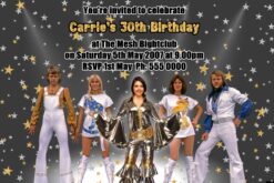 Abba Birthday Invitation