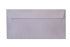 DL white metallic envelopes