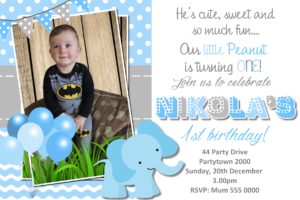1st birthday invitations