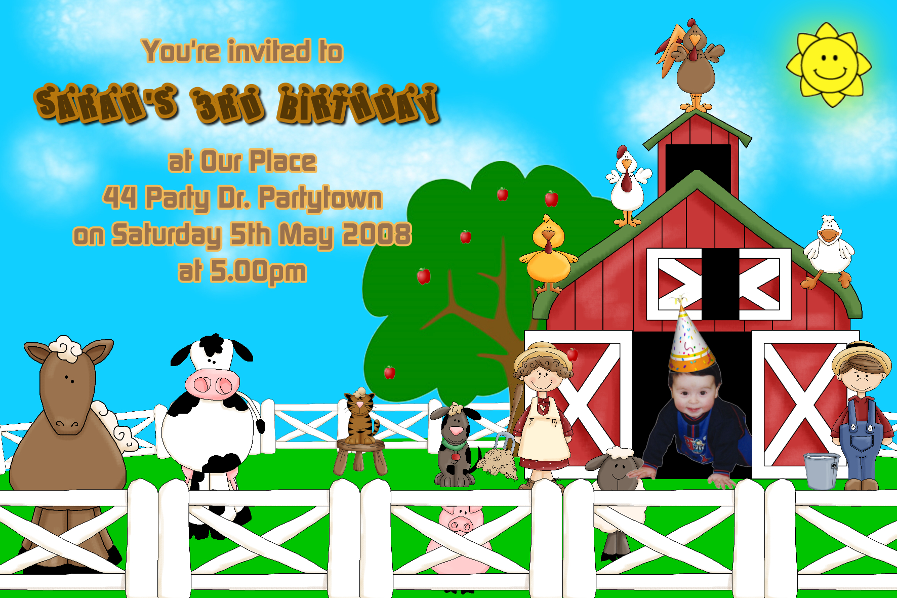 Farmyard Invitations